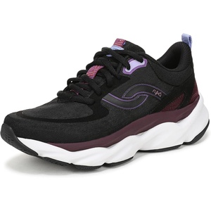 image:imageRyka Womens Rezorb Max Walking ShoeBlack Mesh Fabric