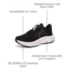 image:imageRyka Womens Devotoin X Max Walking ShoeBlack Mesh Fabric